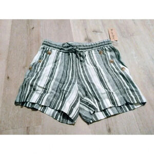 Marissa Olivia Women's Size Small Striped Shorts With Pockets NWT